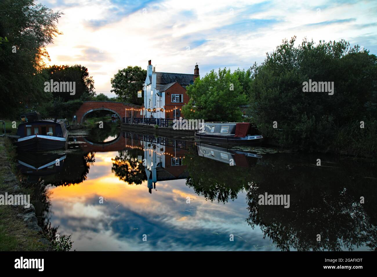 Grand Union Canal, Barrow Upon Soar, Leicestershire Stock Photo Alamy