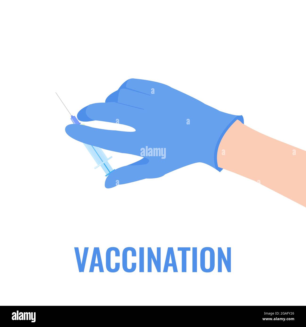 Vaccination, conceptual illustration Stock Photo