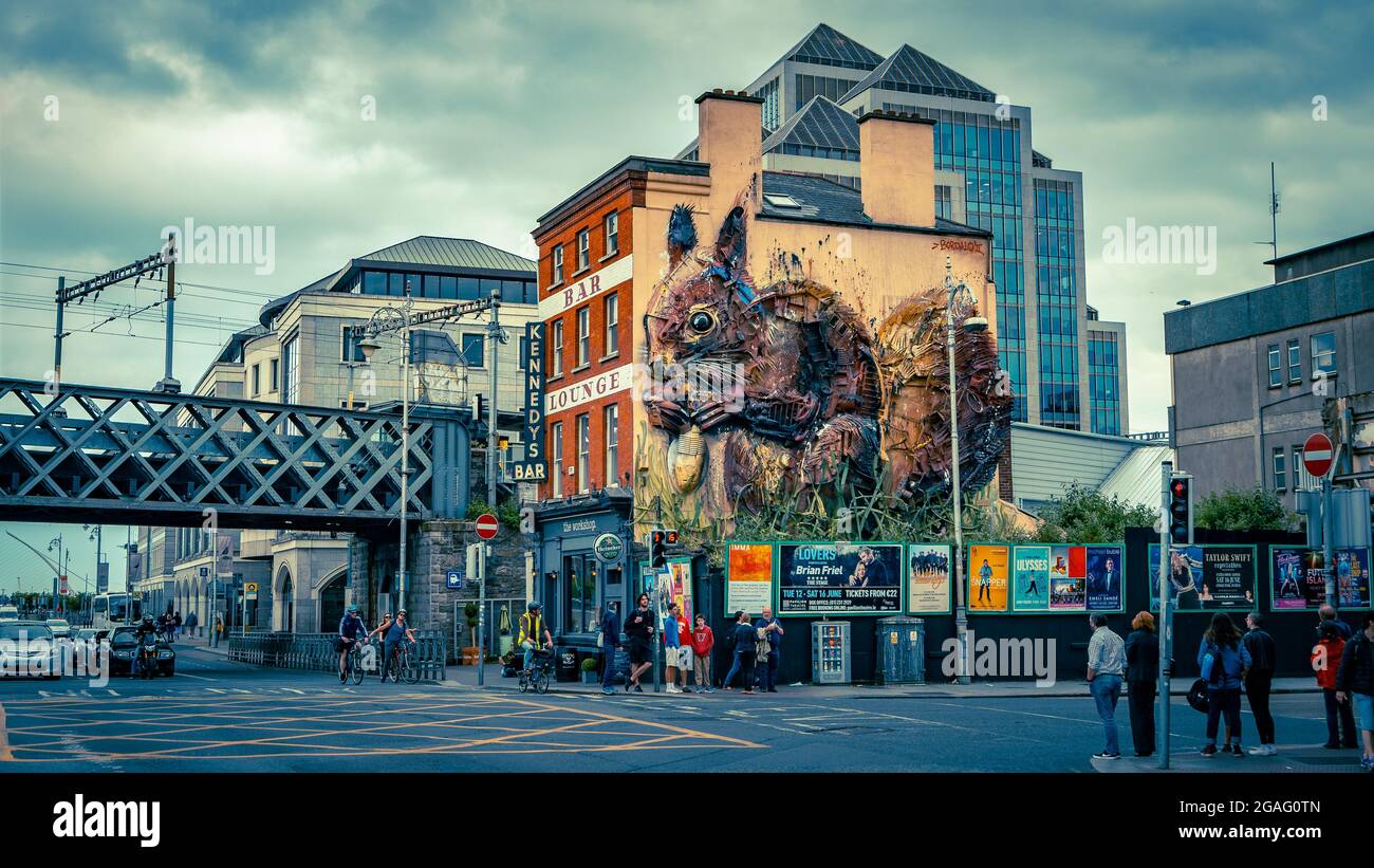 Dublin, Ireland - Art on the streets of Dublin Stock Photo - Alamy