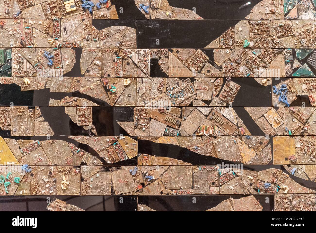 Exhibit named 'Tightrope' showcasing Ethiopian artist Elias Sime for