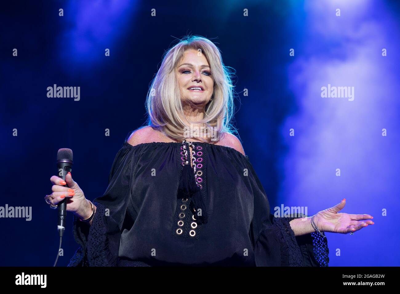 Madrid, Spain. 30th July, 2021. Singer Bonnie Tyler (Gaynor Hopkins ...