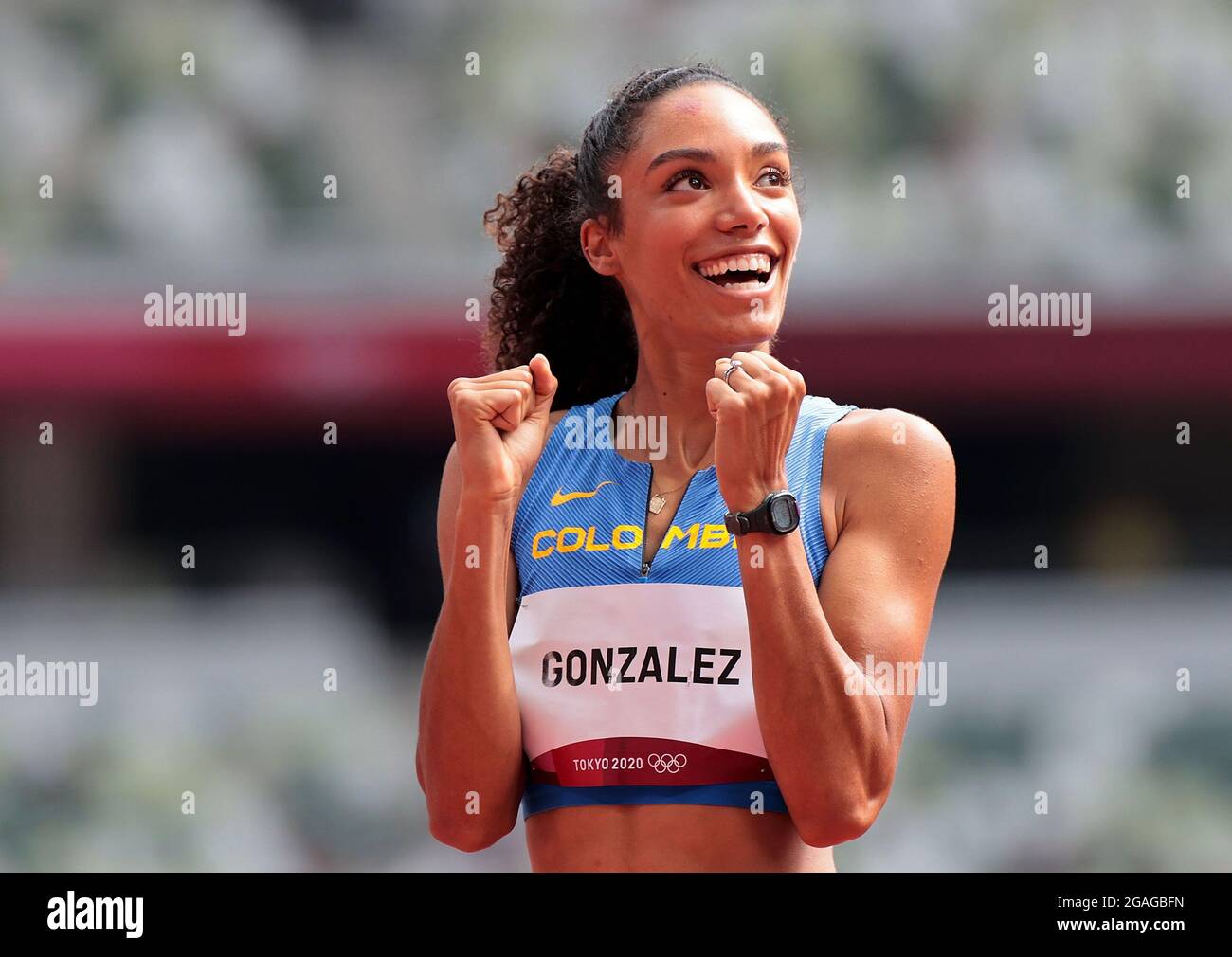 Tokyo, Japan. 31st July, 2021. Melissa Gonzalez of Colombia reacts