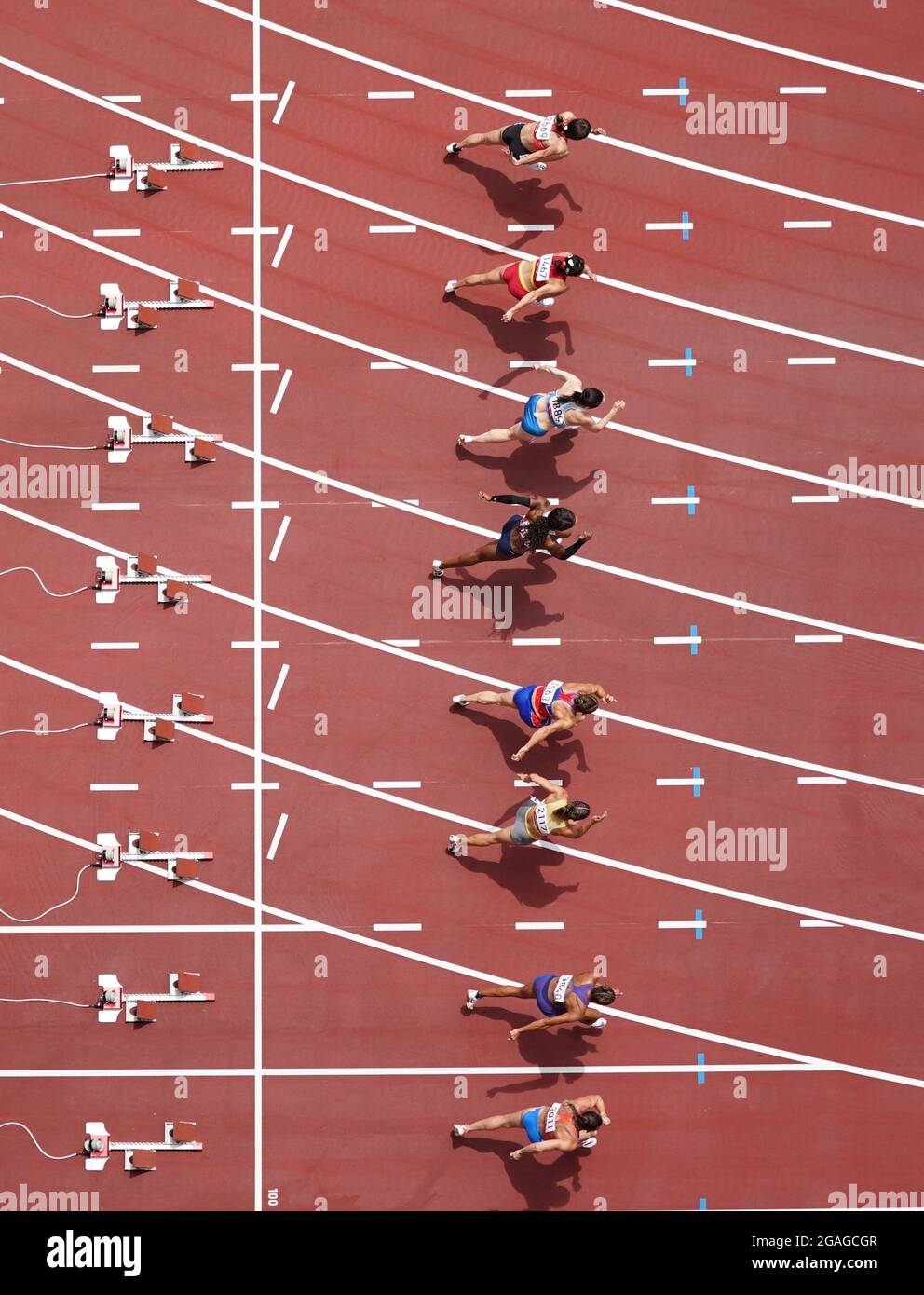Tokyo 2020 Olympics Athletics Womens 100m Hurdles Round 1 Ols Olympic Stadium Tokyo
