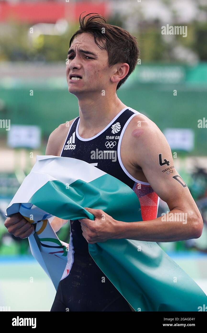 Tokyo, Japan. 31st July, 2021. Alex Yee of Great Britain crosses the