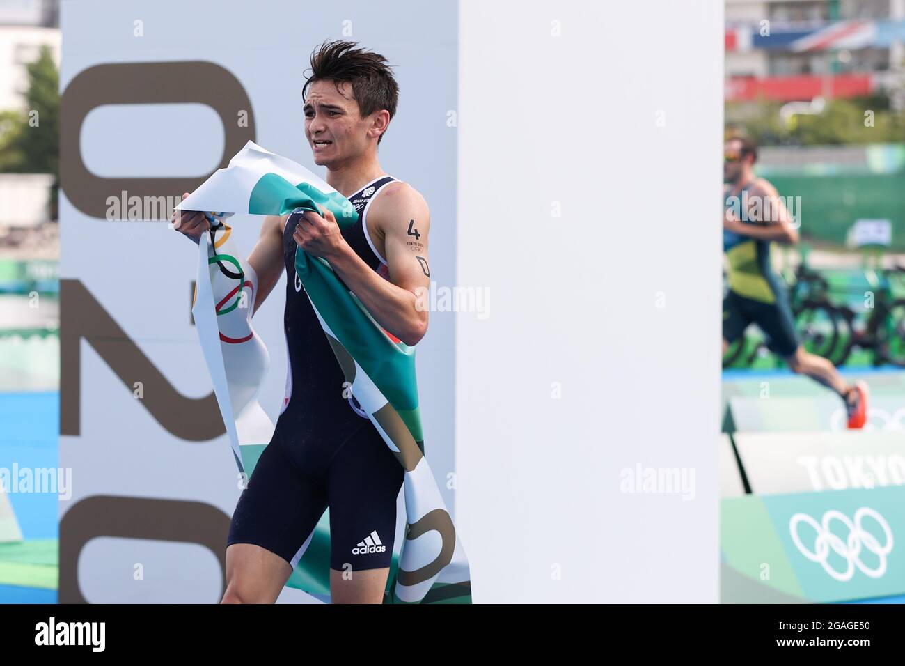 Tokyo, Japan. 31st July, 2021. Alex Yee of Great Britain crosses the