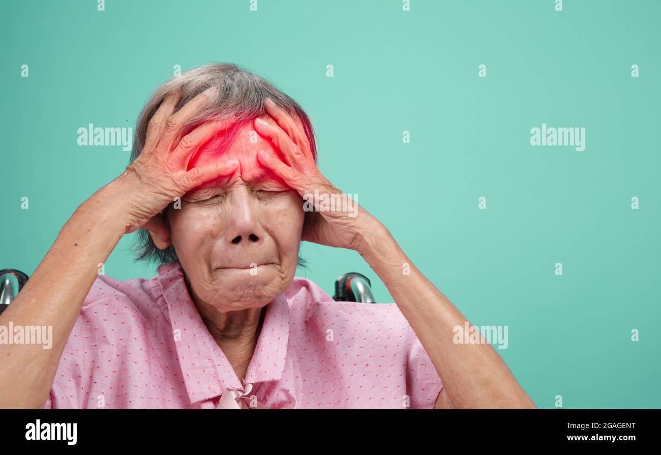 Geriatric Headaches and Migraines Stock Photo