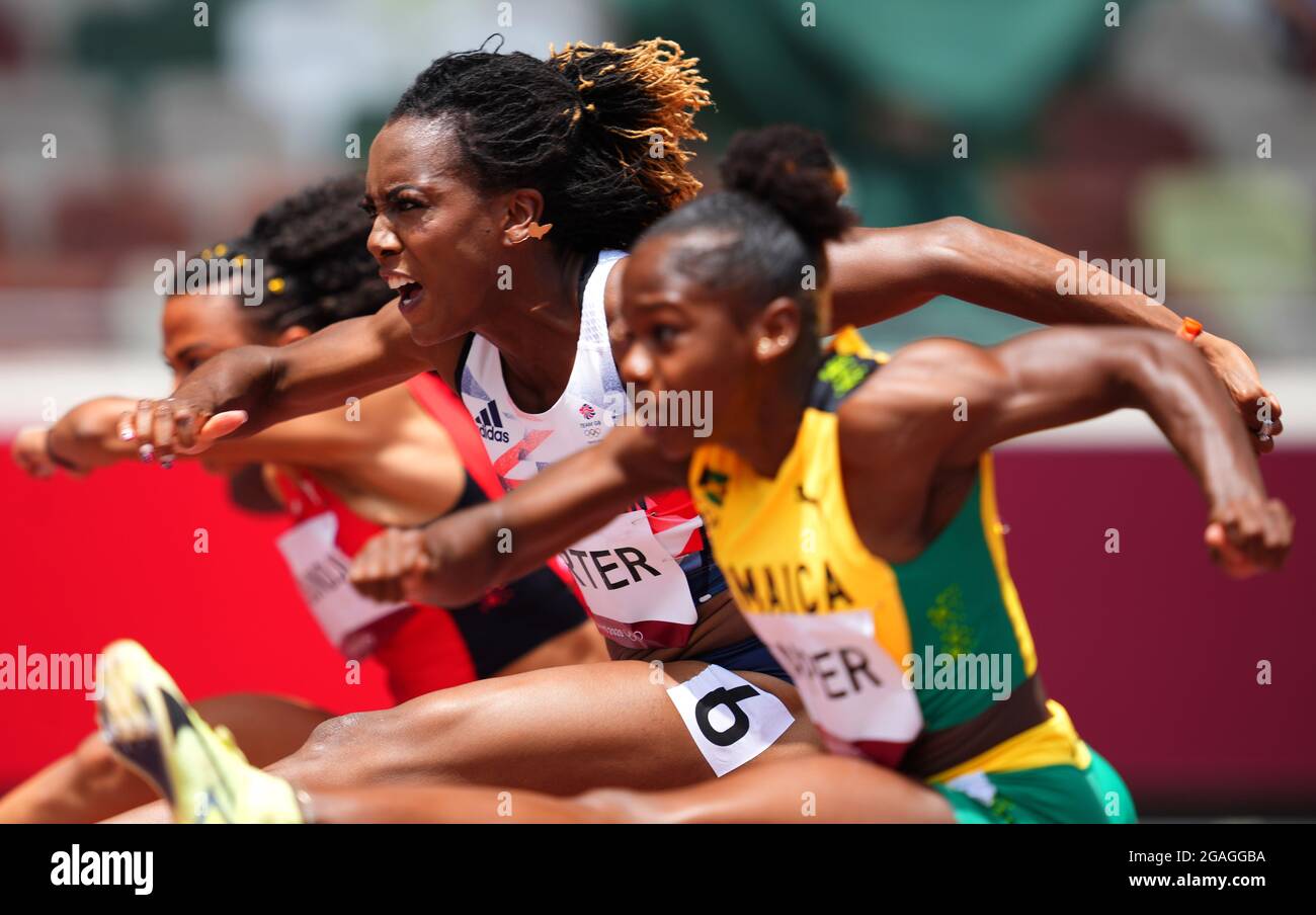 Tokyo 2020 Olympics Athletics Womens 100m Hurdles Round 1 Ols Olympic Stadium Tokyo