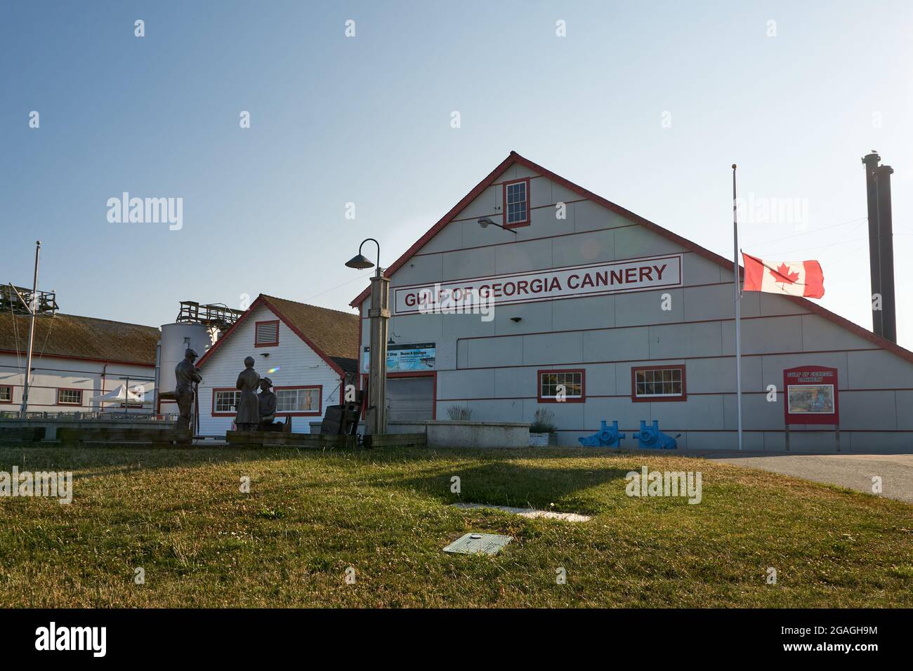 Gulf of Georgia Cannery National Historic Site of Canada in Steveston village, Richmond, British Columbia, Canada Stock Photo