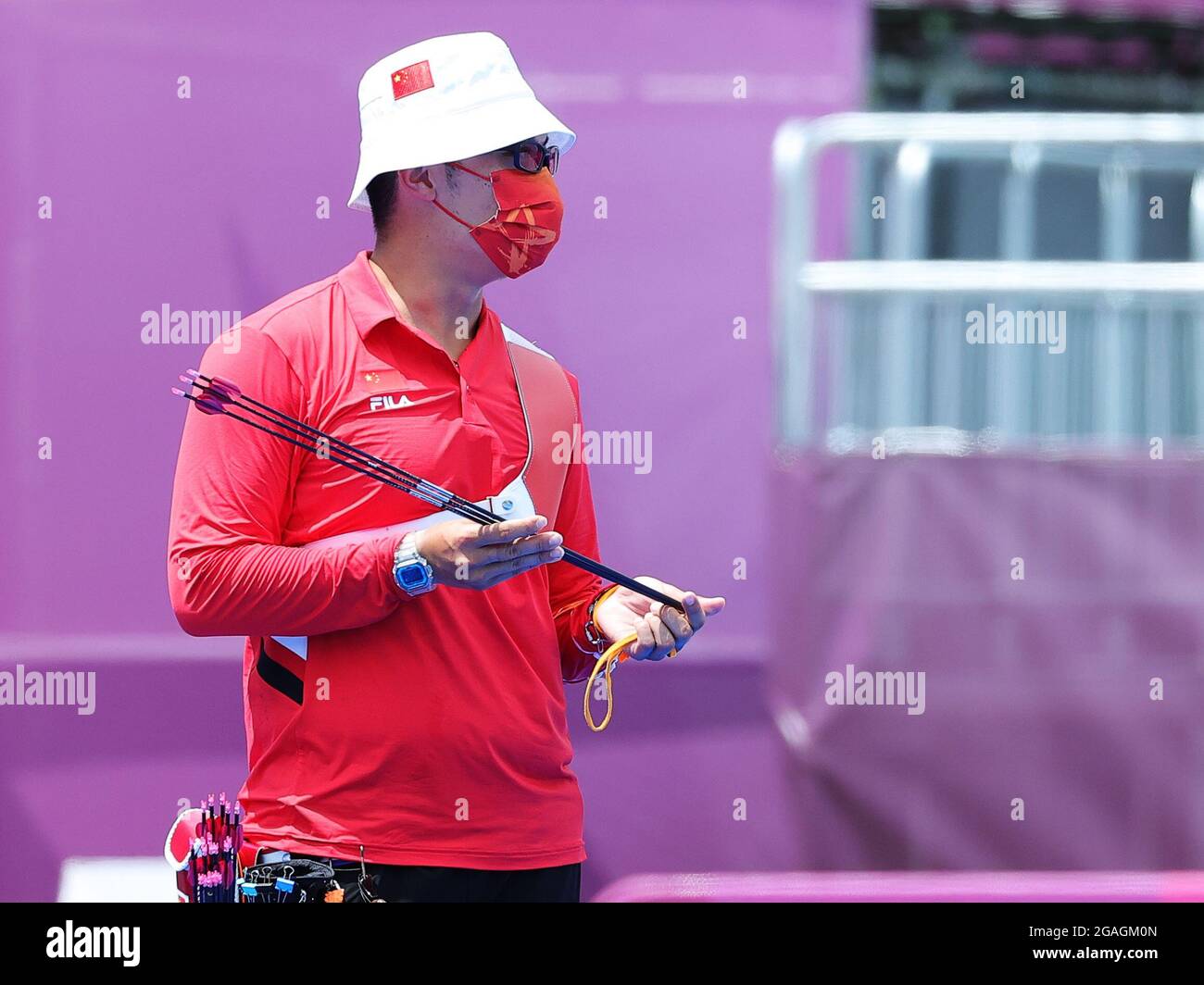Tokyo, Japan. 31st July, 2021. China's Li Jialun competes during the