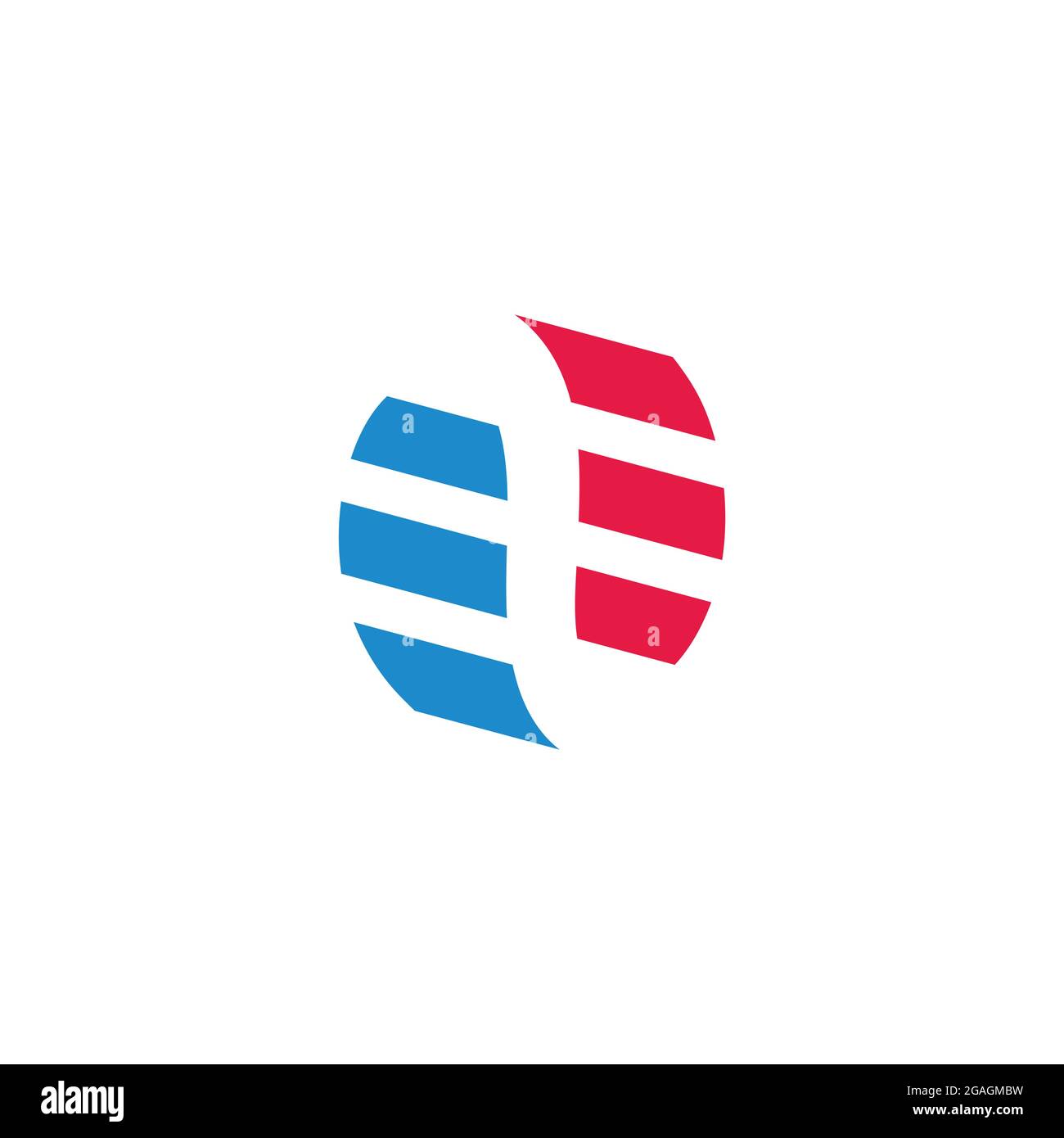 stripes abstract dimensional arrows circle logo vector Stock Vector
