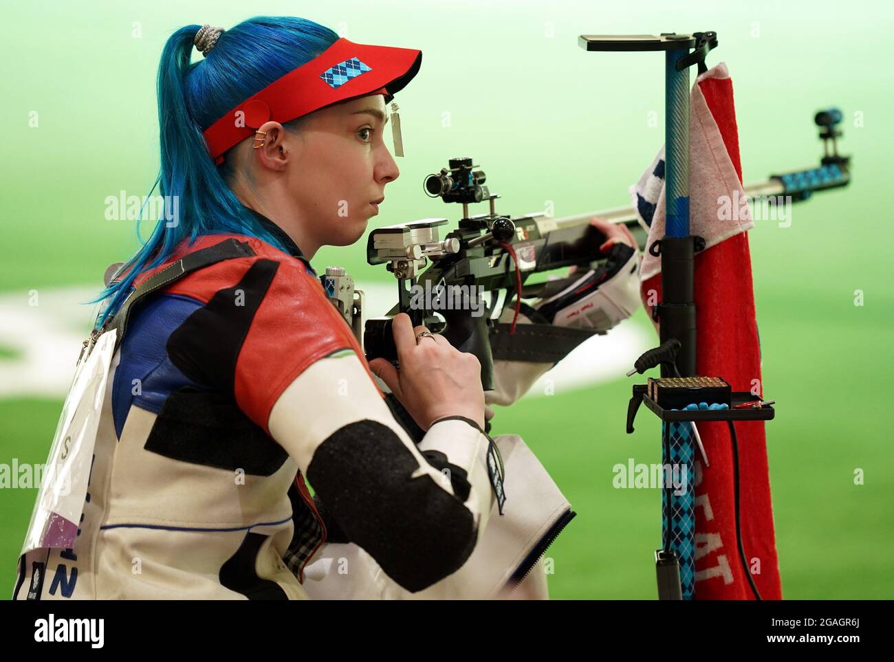 Great Britain's Seonaid McIntosh in the 50m Rifle Women's Qualification ...