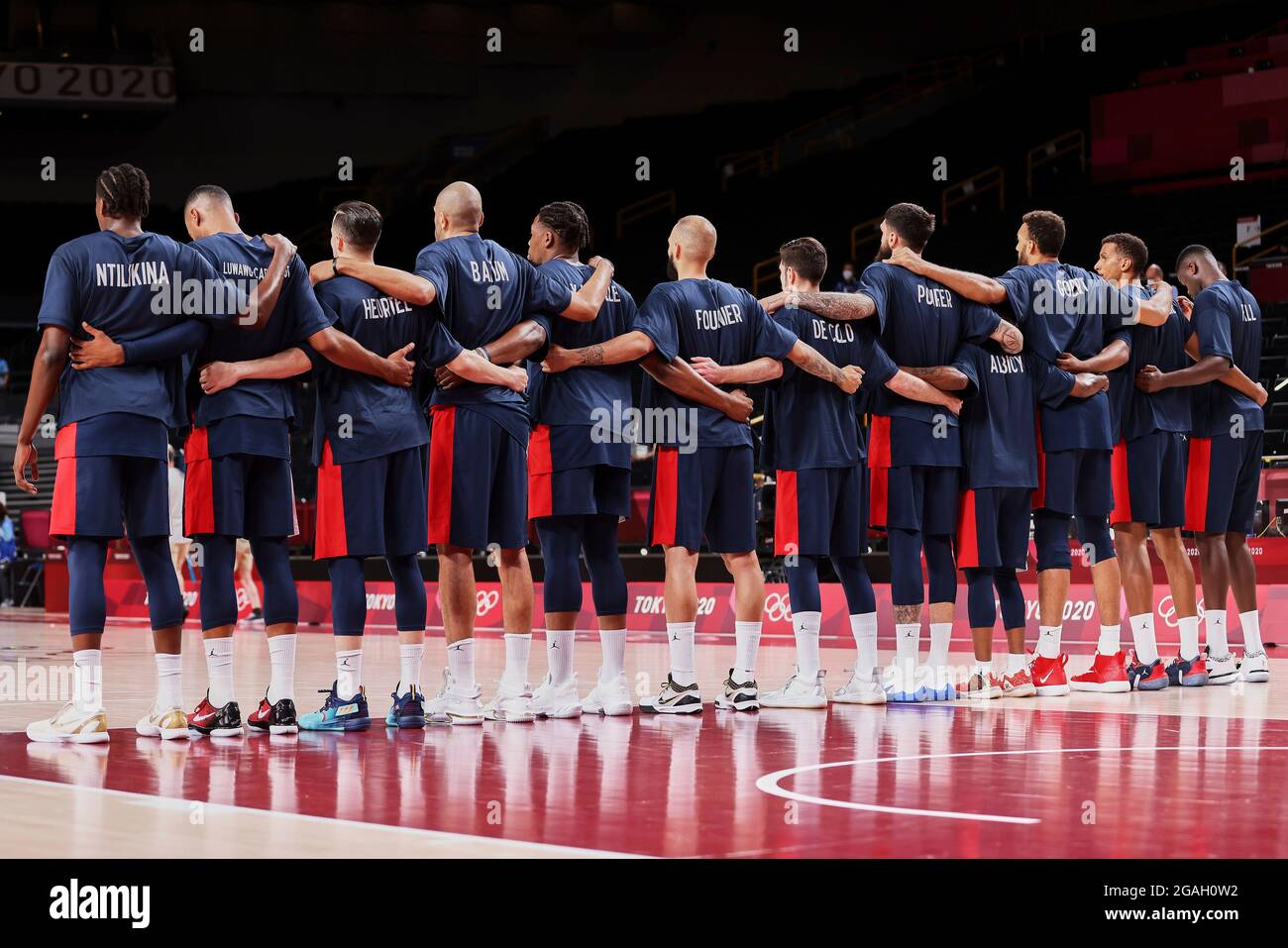 Tokyo, Japan. 31st July, 2021. French Team during the Olympic Games Tokyo  2020, Islamic Rep. of Iran - France on July 31, 2021 at Saitama Super Arena  in Tokyo, Japan - Photo