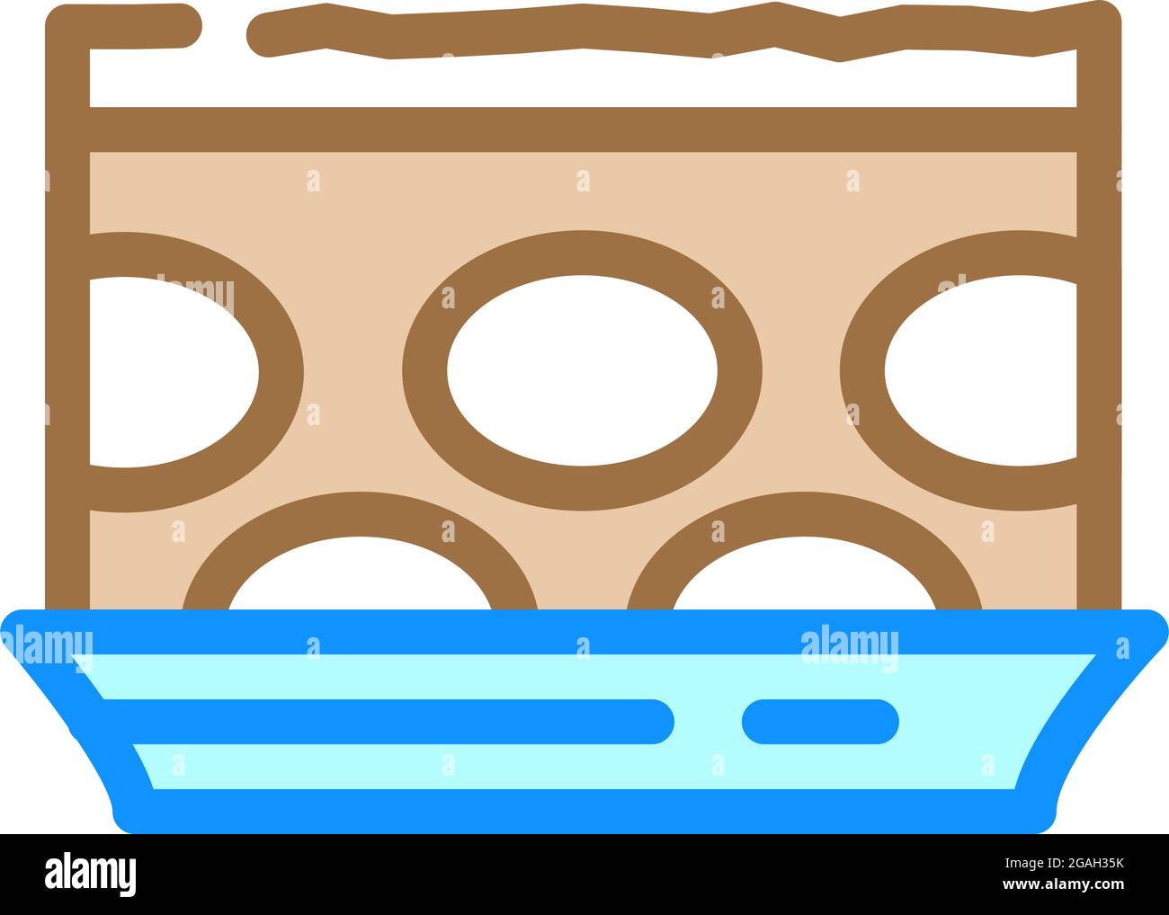 pie cake dessert color icon vector illustration Stock Vector Image ...