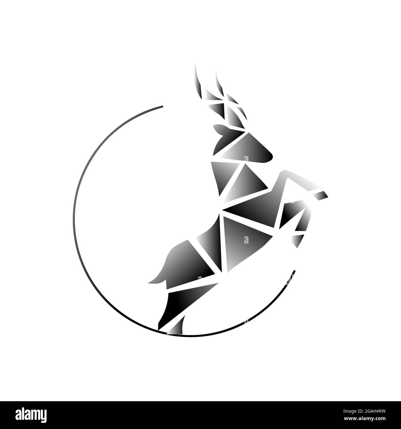 creative brand sign goat antelope deer bucks logo design vector of lamb symbol eps.10 icon illustration Stock Vector