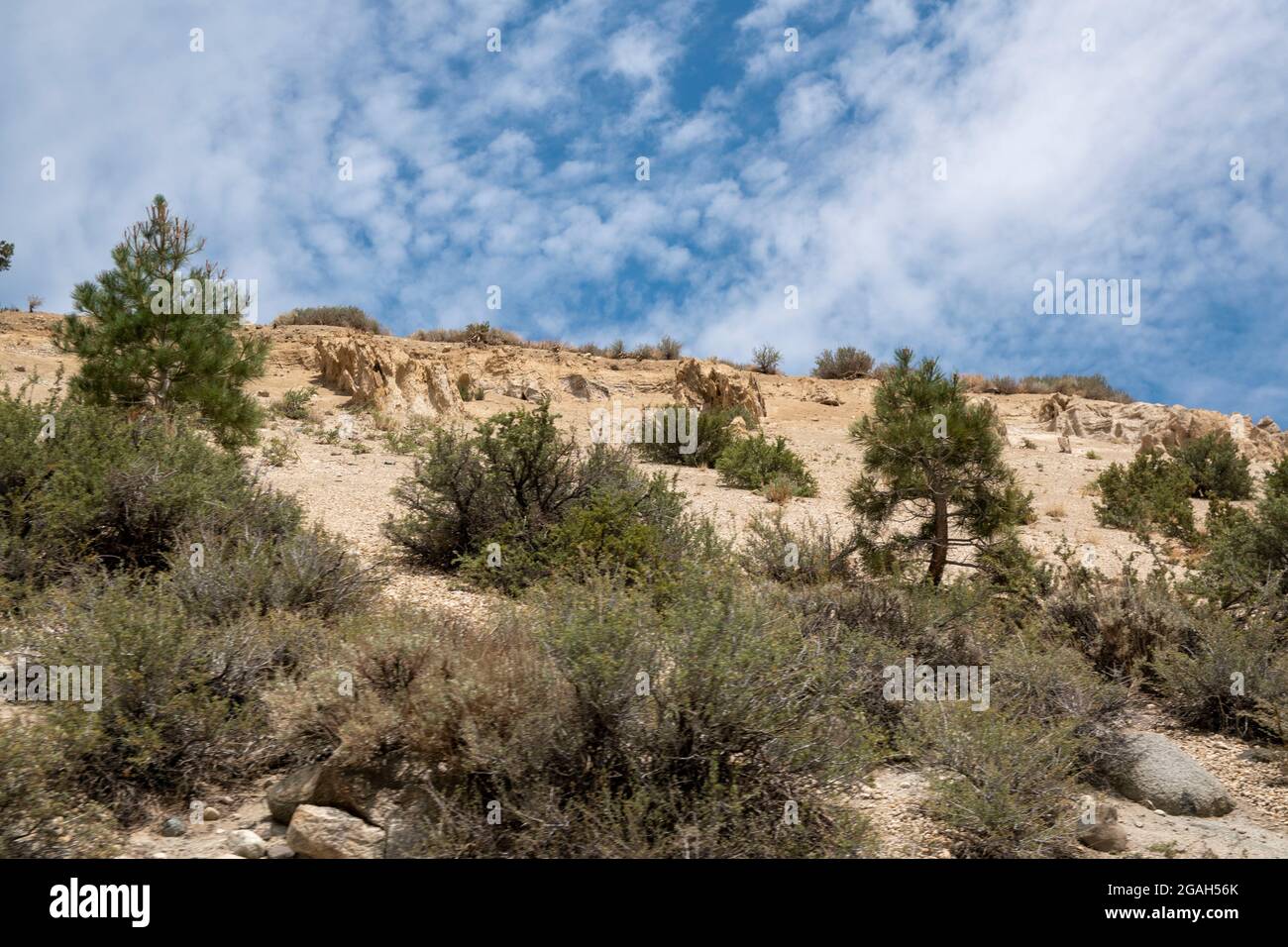 Sherwin Grade The Big Pumice Cut is a famous geological feature along U.S. Highway ...