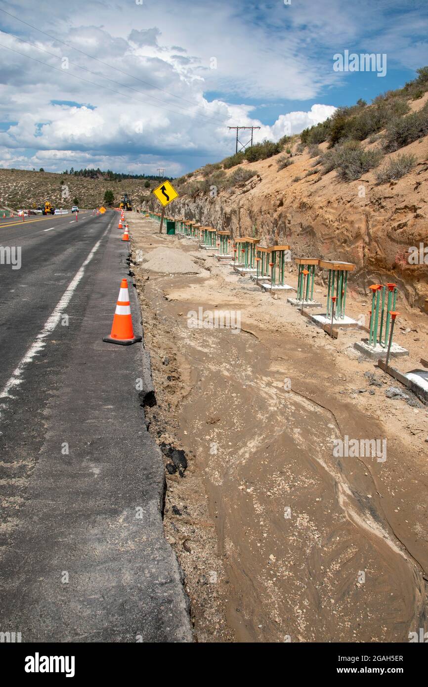 Sherwin Grade This section of highway along Sherwin Grade in Mono County, CA, USA is ...