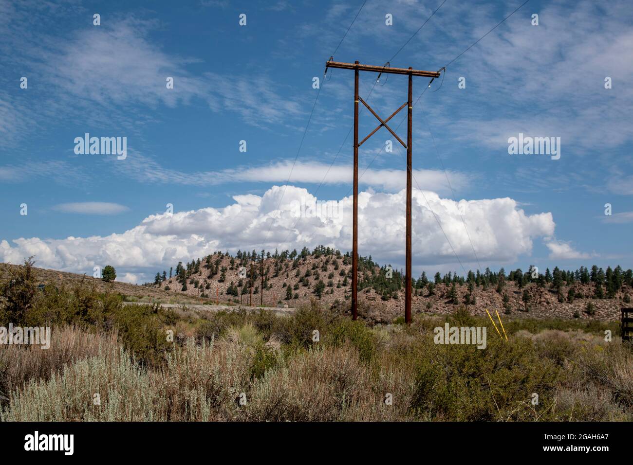 Sherwin Grade This section of highway along Sherwin Grade in Mono County, CA, USA is ...