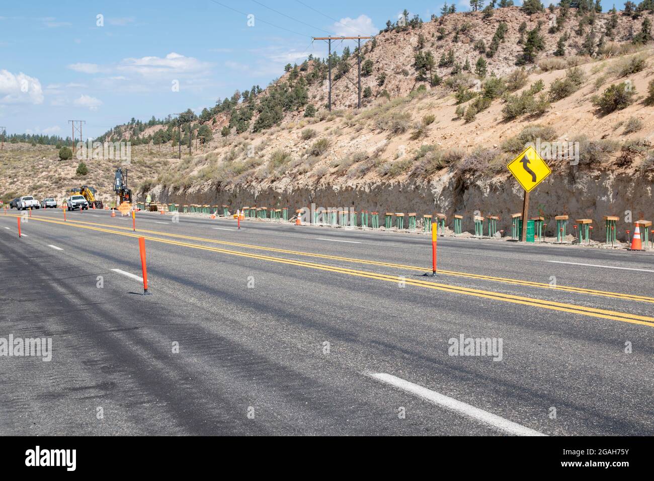 Sherwin Grade This section of highway along Sherwin Grade in Mono County, CA, USA is ...