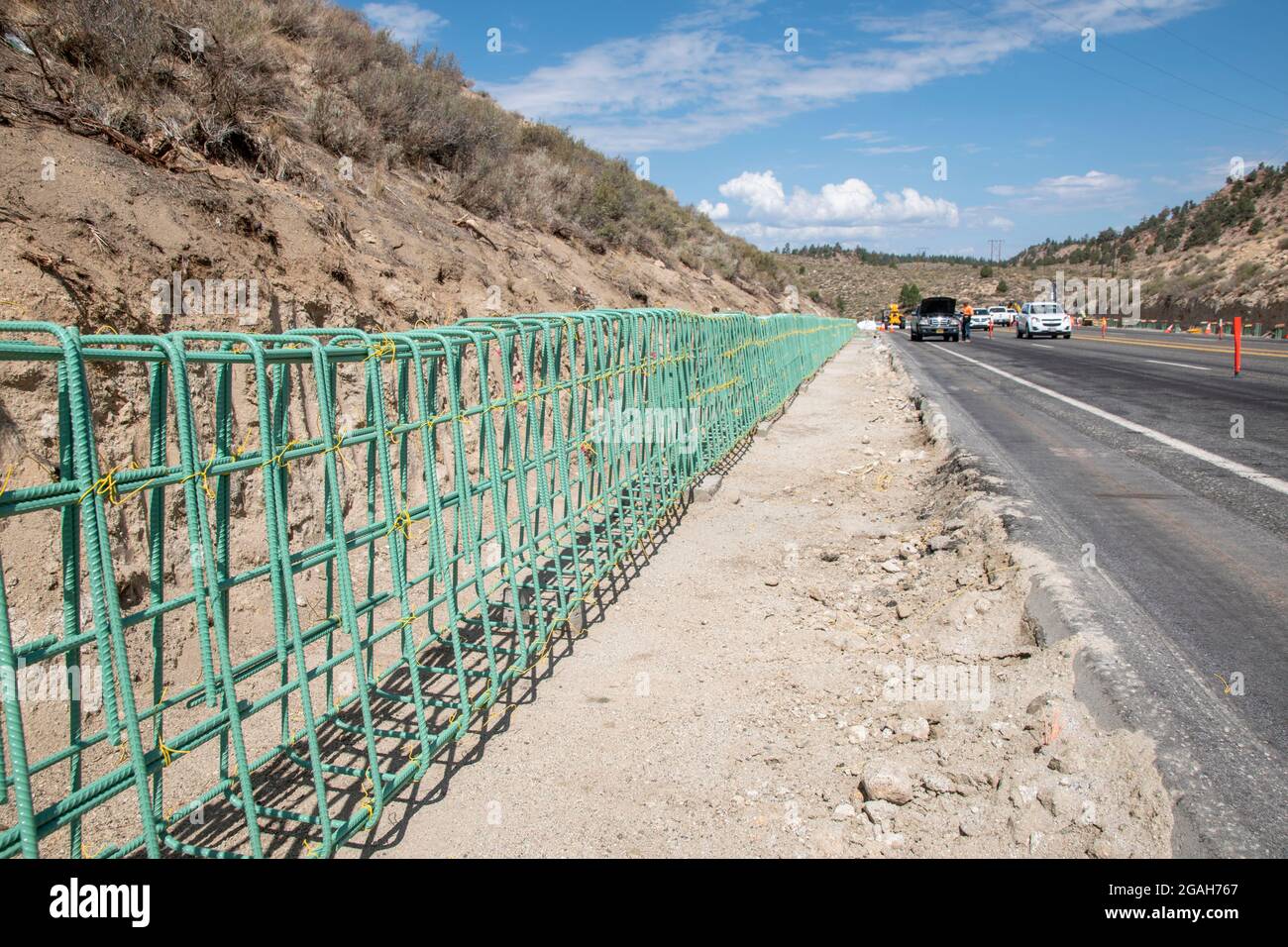 Sherwin Grade This section of highway along Sherwin Grade in Mono County, CA, USA is ...