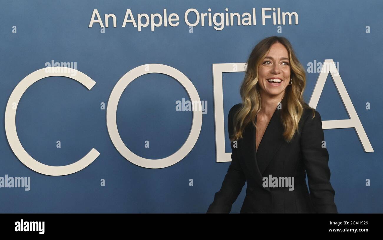 West Hollywood, USA. 31st July, 2021. Writer/Director Sian Heder attends the Sundance Film Festival Award Winner CODA photo-call at the London Hotel in West Hollywood, California, on Friday, July 30, 2021. Storyline: As a CODA (Child of Deaf Adults) Ruby is the only hearing person in her deaf family. When the family's fishing business is threatened, Ruby finds herself torn between pursuing her love of music and her fear of abandoning her parents. Photo by Jim Ruymen/UPI Credit: UPI/Alamy Live News Stock Photo