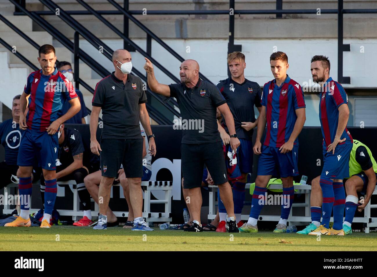 Valencia, Spain. 30th July, 2021. Paco López of Levante UD in actions during the preseason friendly match between Valencia CF and Levante UD at Estadio Antonio Puchades in Valencia, Spain.  (Credit: Indira) Credit: DAX Images/Alamy Live News Stock Photo