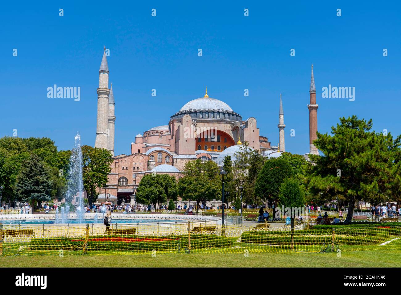 Turkey Istanbul Hagia Sophia.Holy Grand Mosque, and formerly the Church ...