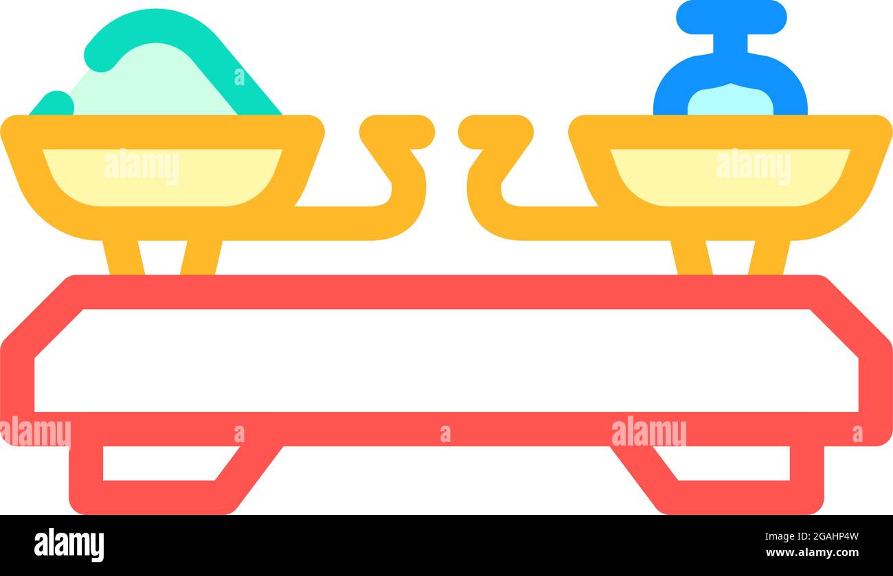 kitchen scale color icon vector illustration Stock Vector Image & Art ...