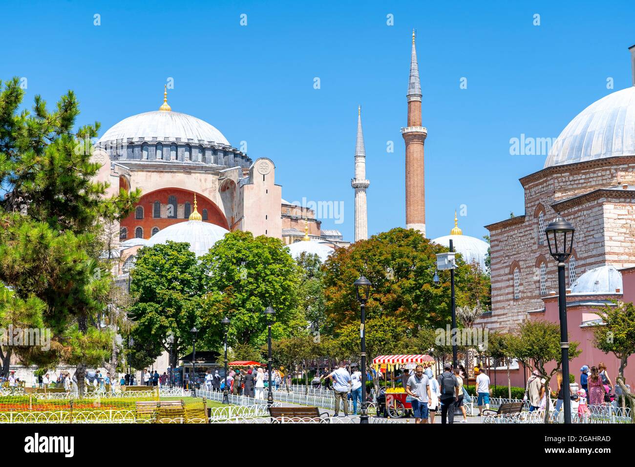 Turkey Istanbul Hagia Sophia.Holy Grand Mosque, and formerly the Church ...