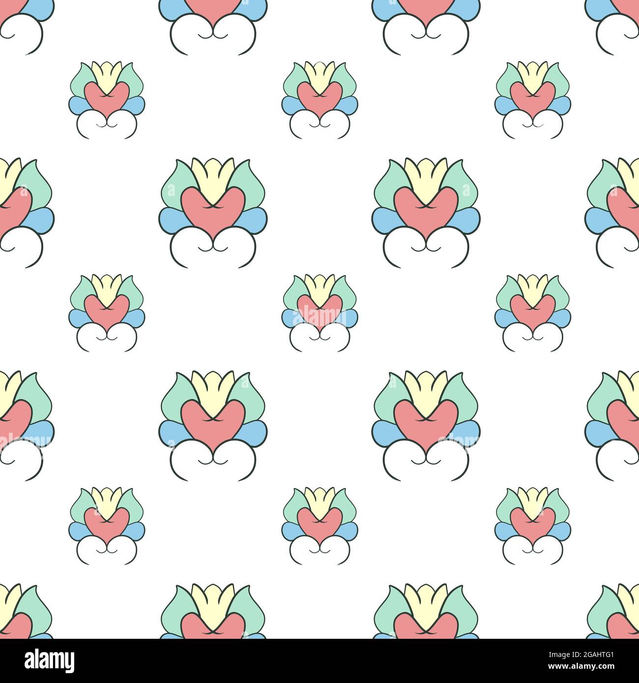 Seamless colorful pattern for your designs on a withe background Stock ...