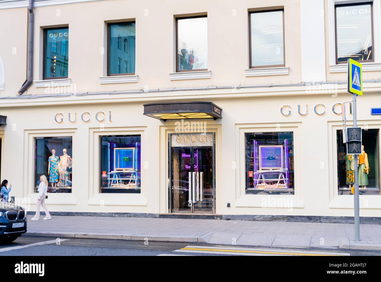 GUCCI store front, Petrovka str, Moscow, Russia Stock Photo - Alamy