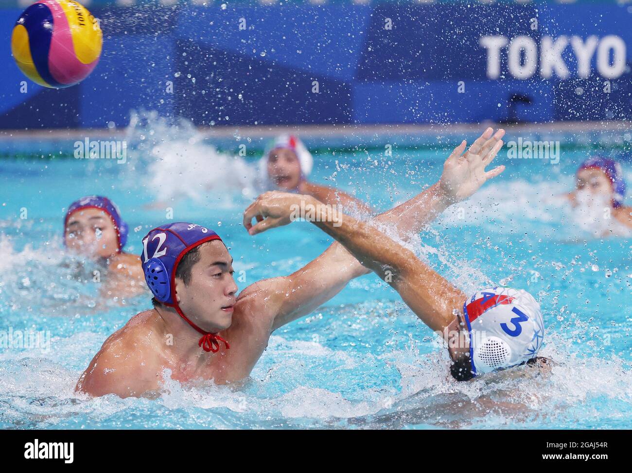 Tokyo 2020 Olympics Water Polo Men Group A Italy v Japan Tatsumi Water Polo Centre