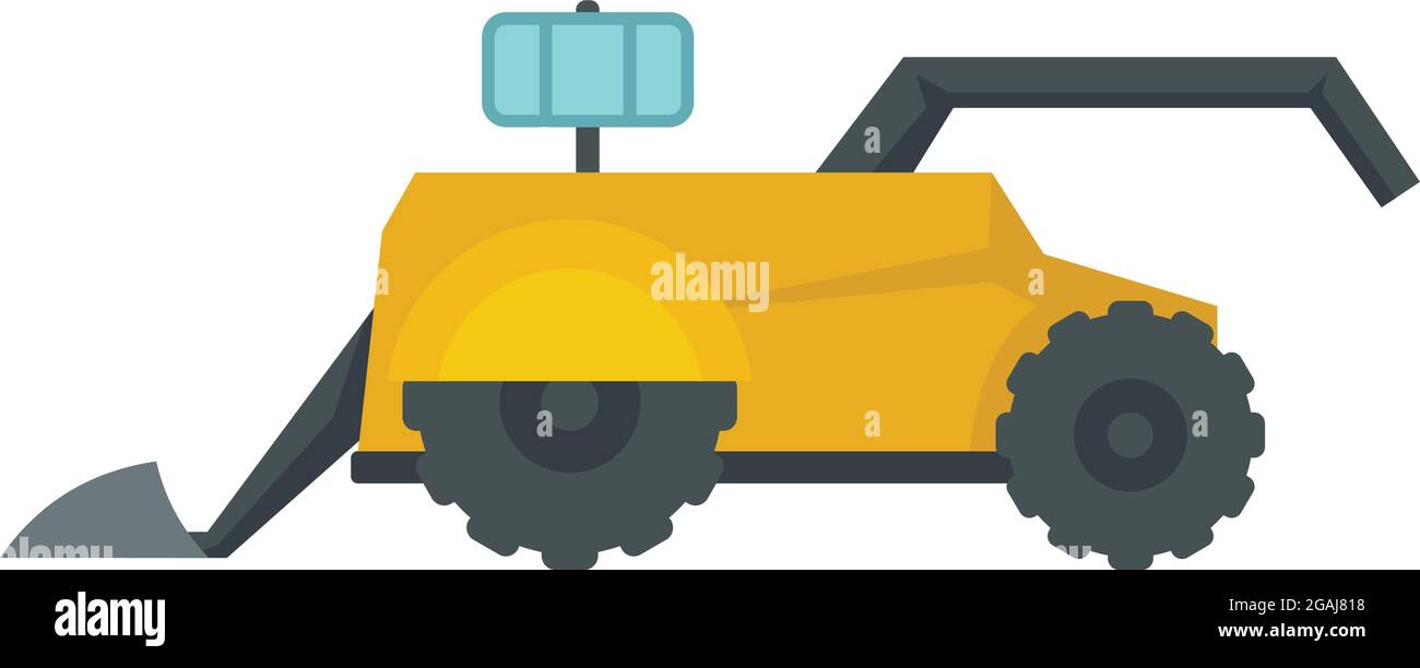Agriculture robot icon. Flat illustration of agriculture robot vector ...