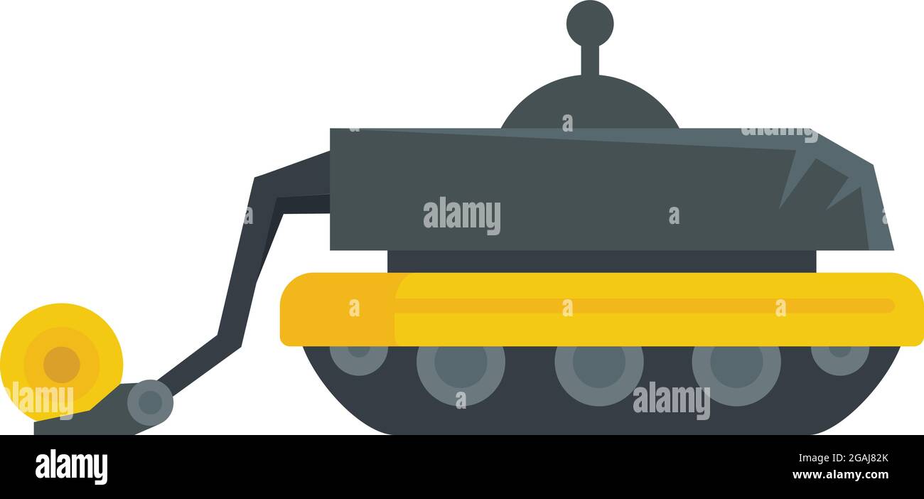 Smart agricultural robot icon. Flat illustration of smart agricultural ...