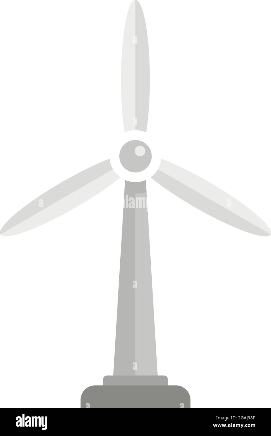 Wind turbine icon. Flat illustration of wind turbine vector icon ...