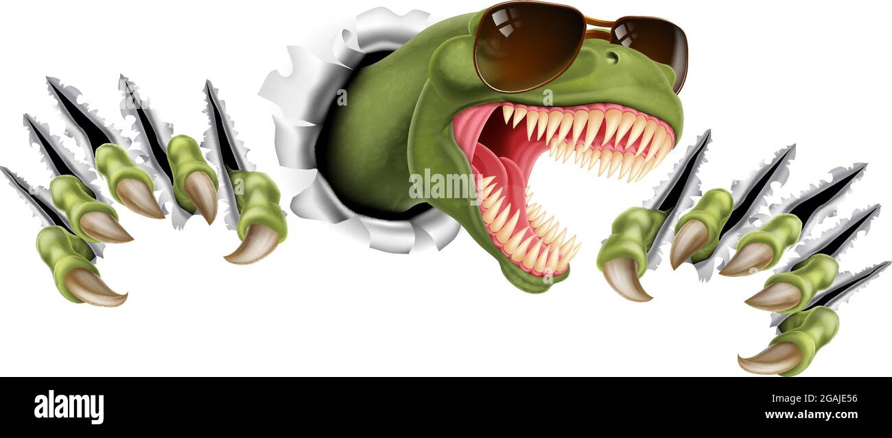 Cool Dinosaur Wearing Shades Sunglasses Stock Vector Image & Art Alamy