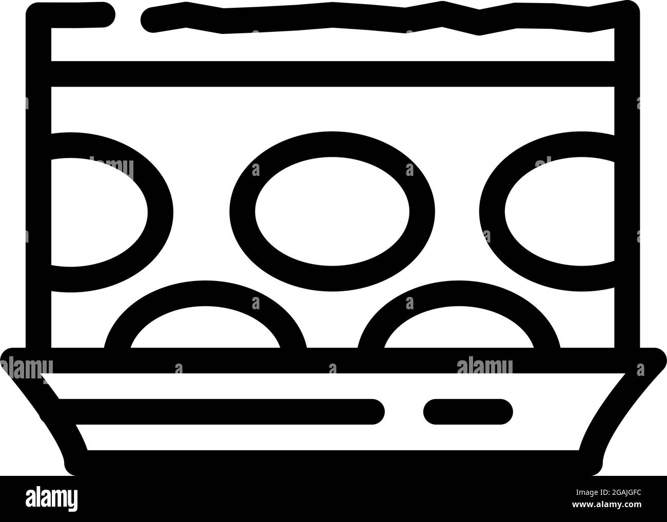 pie cake dessert line icon vector illustration Stock Vector Image & Art ...