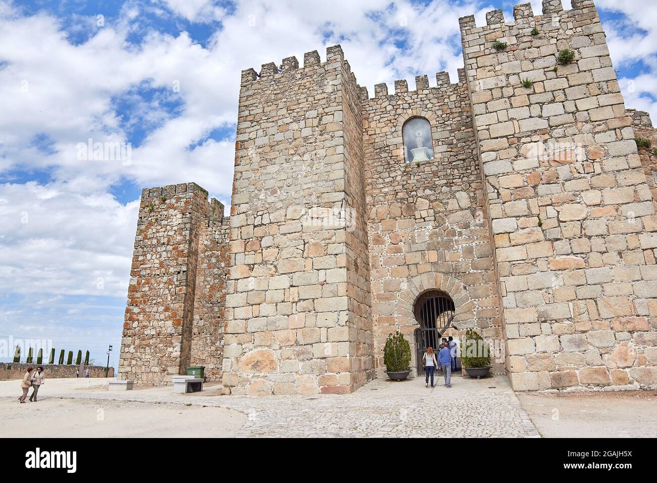 Castillo de Trujillo, medieval town in the province of Cáceres, Spain - Castillo de Trujillo, pueblo medieval en la provincia de Cáceres, España Stock Photo