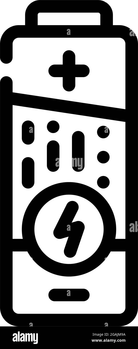 electric battery line icon vector illustration Stock Vector Image & Art ...