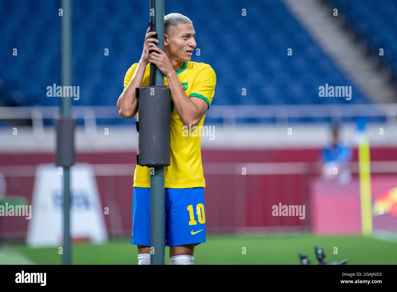 Tokyo, Japan. 31st July, 2021. T'QUIO, TO - 31.07.2021: TOKYO 2020 OLYMPIAD  TOKYO - Guilherme Arana do Brasil during the soccer game between Brazil and  Egypt at the Tokyo 2020 Olympic Games