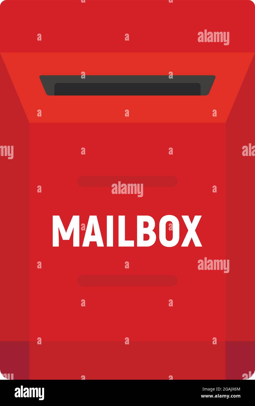 Open mailbox icon. Flat illustration of open mailbox vector icon ...
