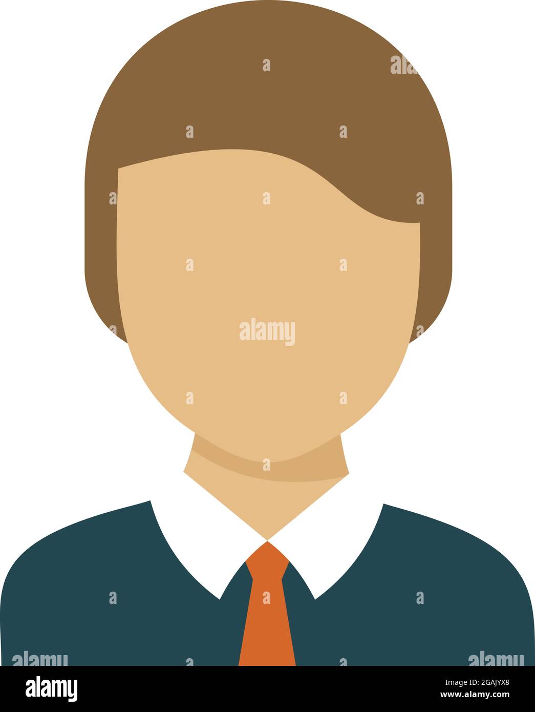School boy icon. Flat illustration of school boy vector icon isolated ...