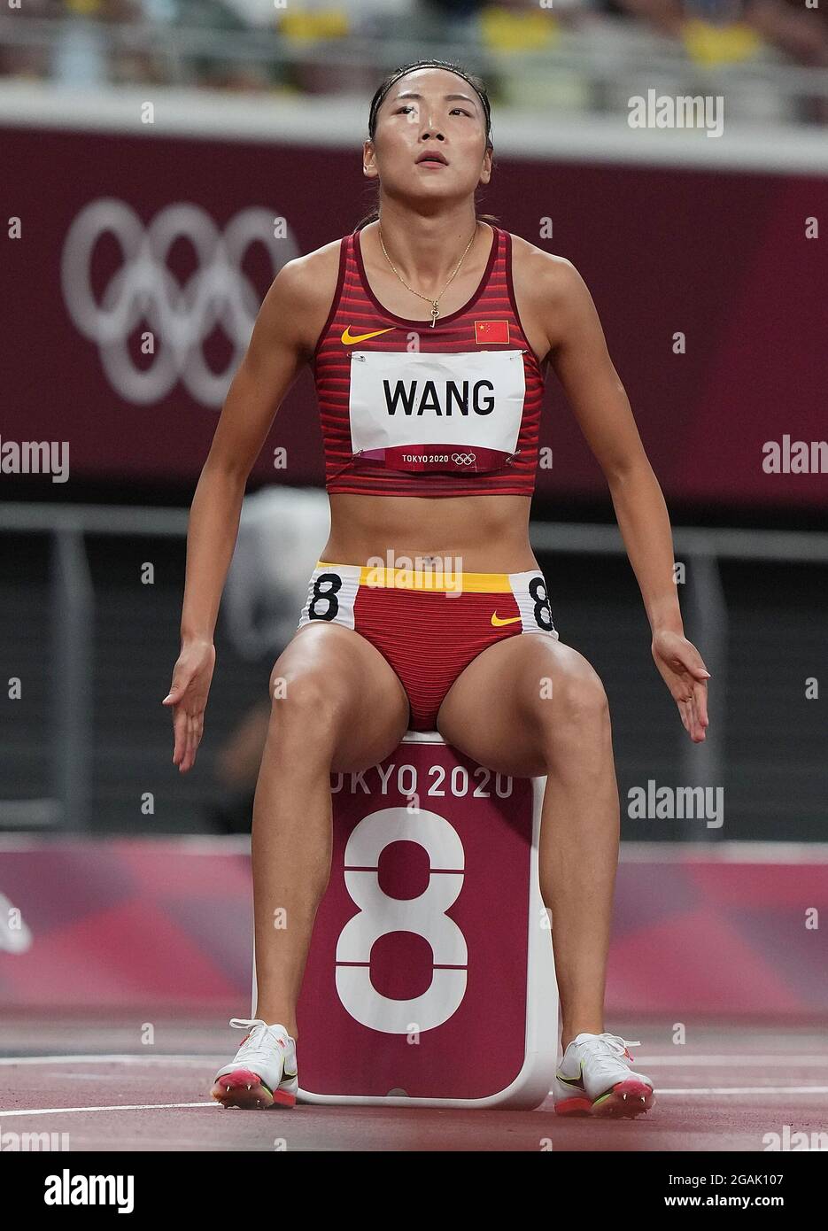 Tokyo, Japan. 31st July, 2021. Wang Chunyu of China competes during the ...