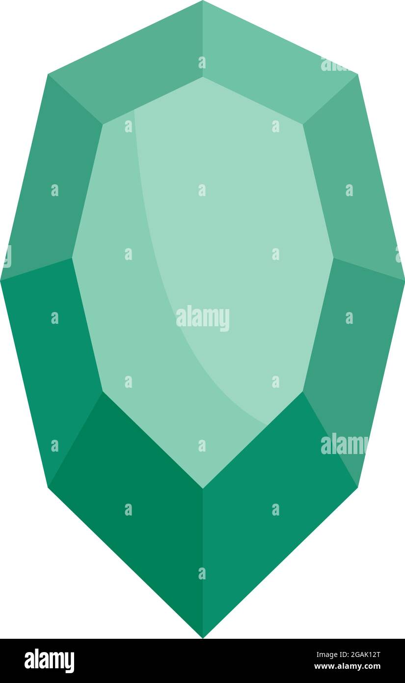 Ruby icon. Flat illustration of ruby vector icon isolated on white ...