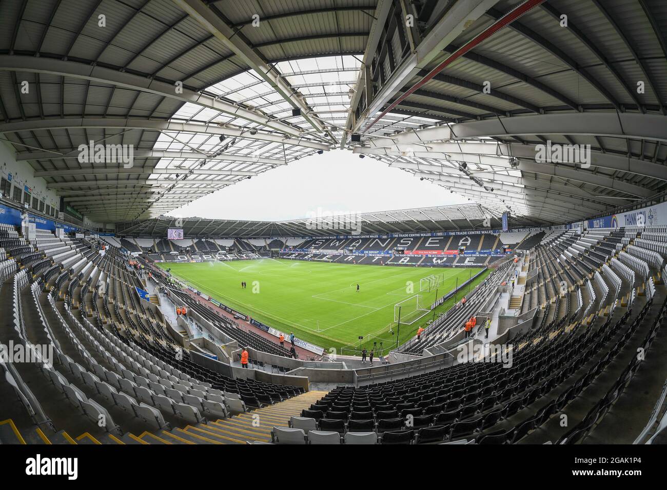 general view of Liberty Stadium, Home of Swansea city Stock Photo
