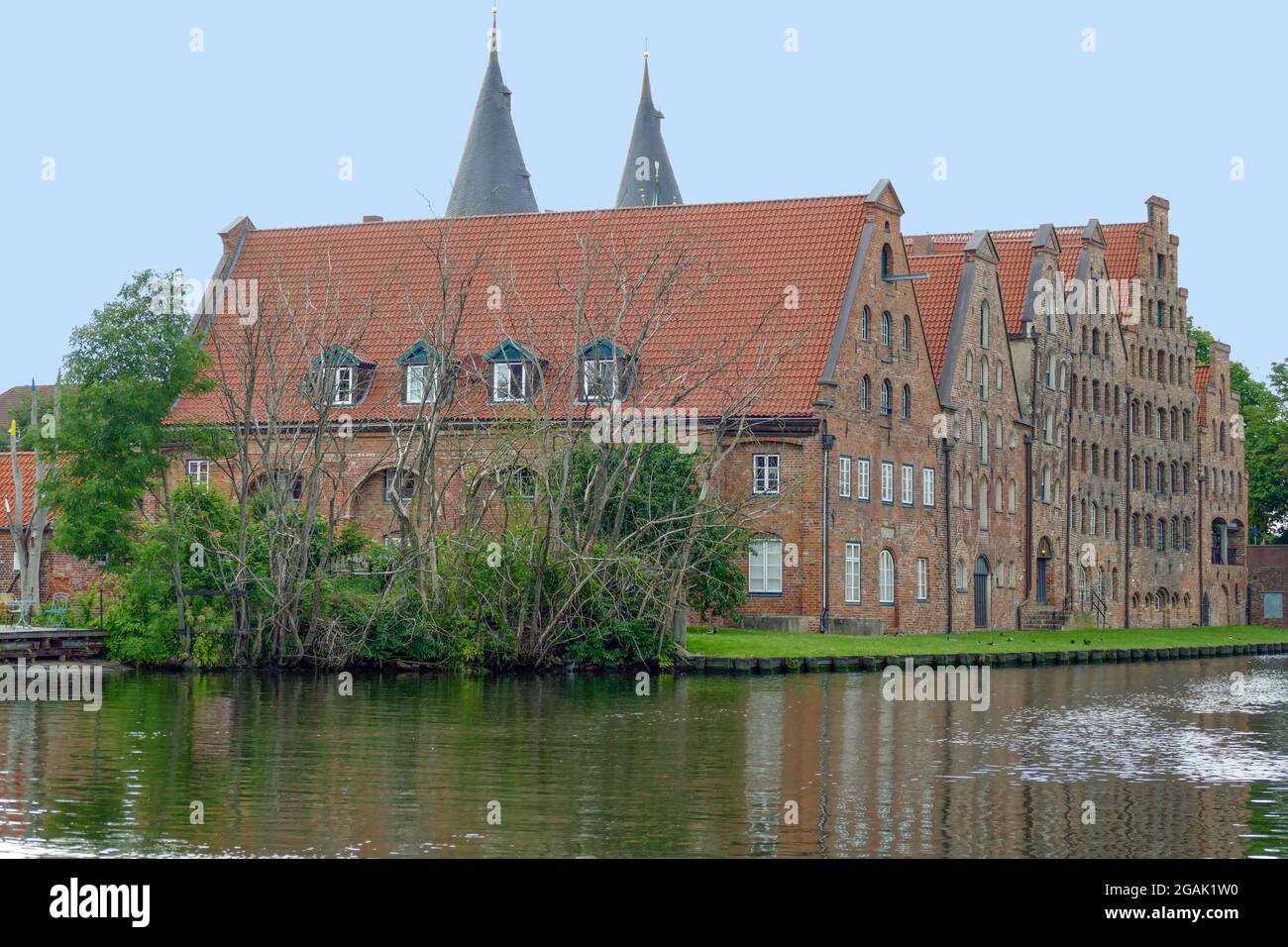 Salzspeicher in Luebeck, a hanseatic city in Northern Germany Stock Photo