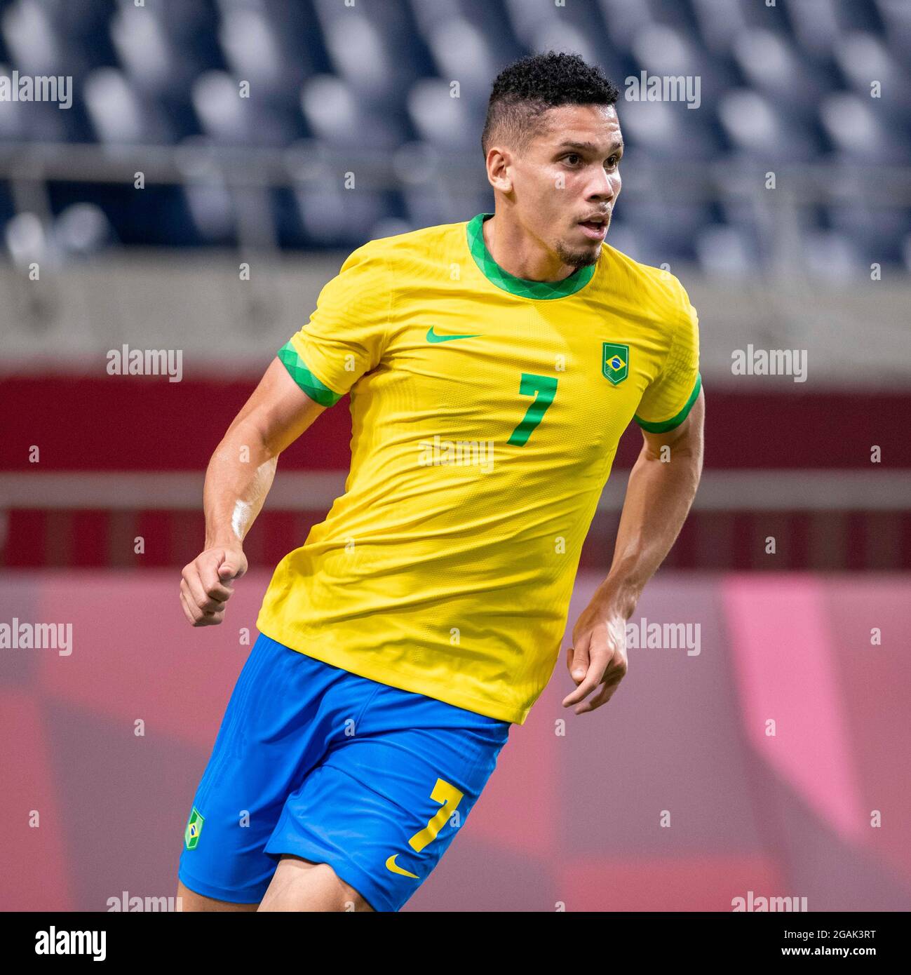 Tokyo, Japan. 31st July, 2021. T'QUIO, TO - 31.07.2021: TOKYO 2020 OLYMPIAD  TOKYO - Paulinho do Brasil during the soccer game between Brazil and Egypt  at the Tokyo 2020 Olympic Games held