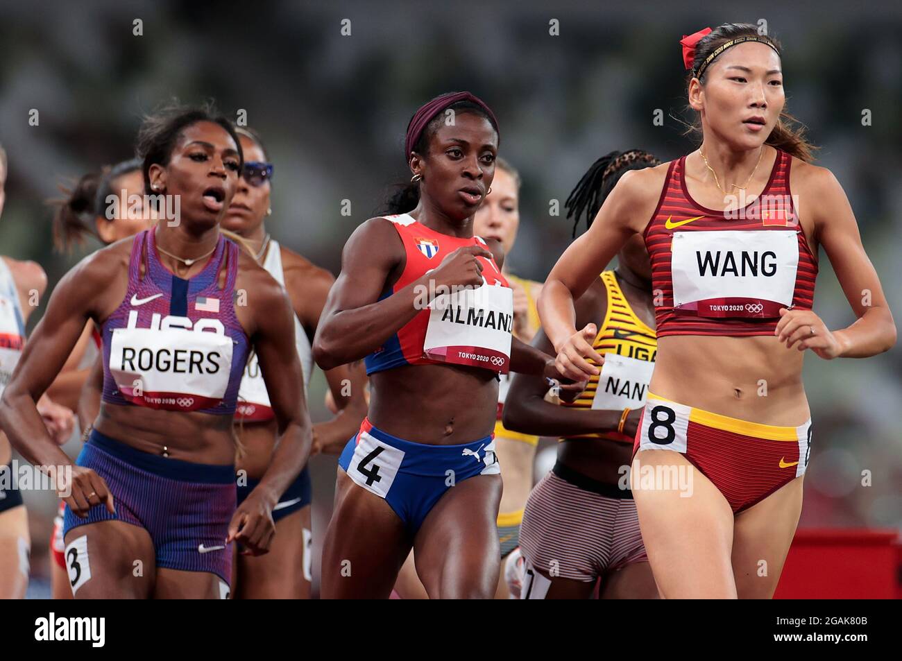 Tokyo, Japan. 31st July, 2021. Wang Chunyu (1st R) of China competes ...