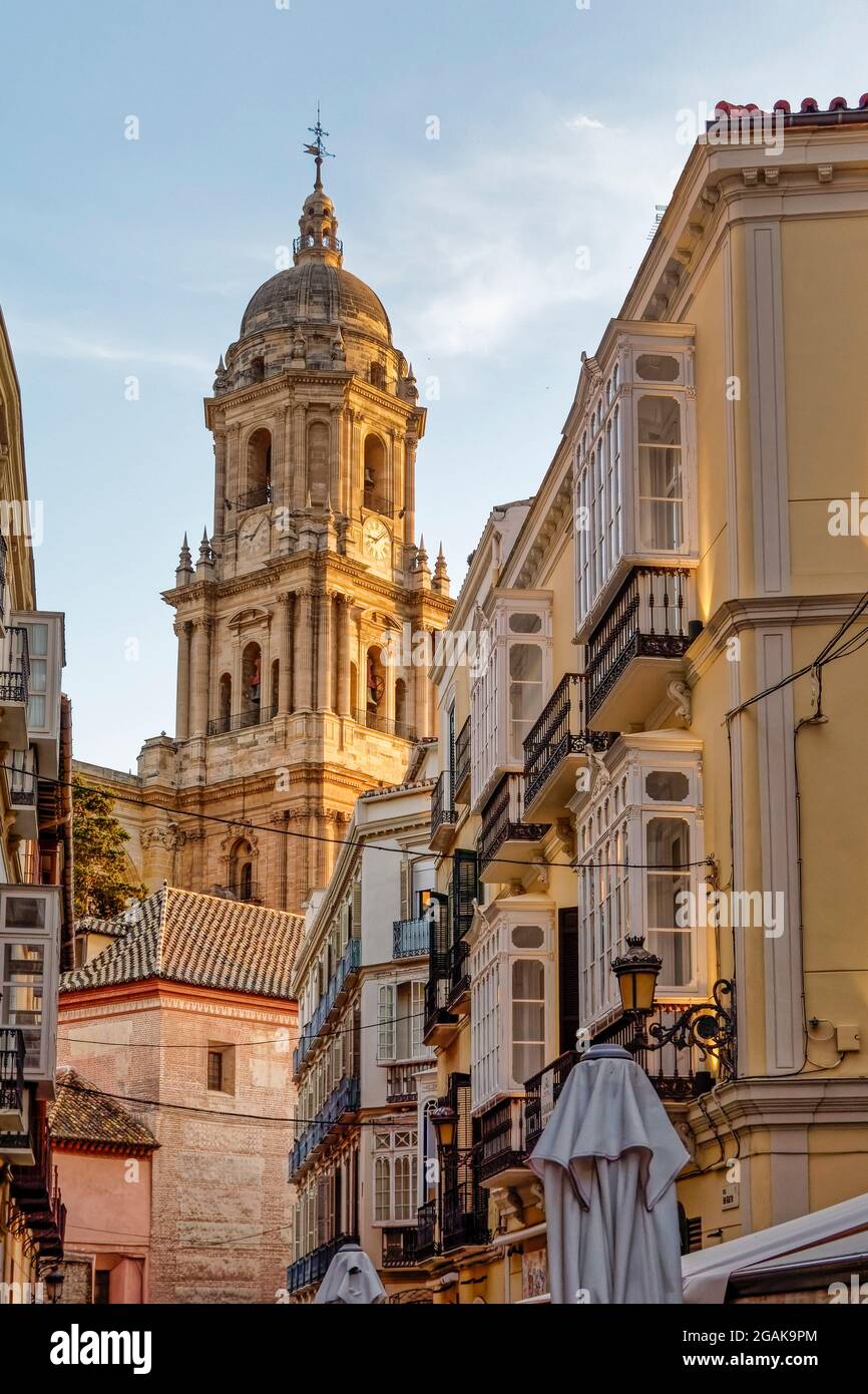 Kathedrale von Malaga, Costa del Sol, Provinz Malaga, Andalusien, Spanien, Europa, Stock Photo
