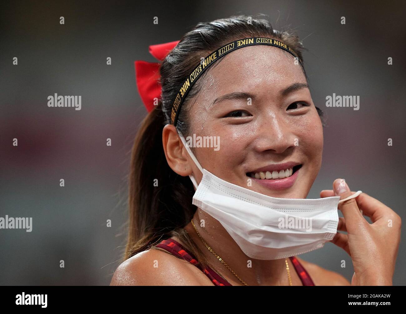 Tokyo Japan 31st July 2021 Wang Chunyu Of China Reacts During The Womens 800m Semi Final At