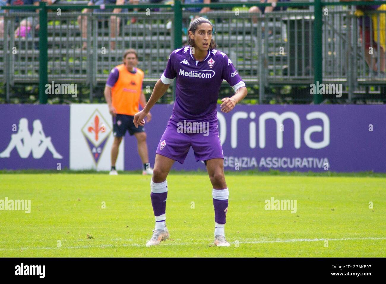 Moena (TN), Italy. 30th July, 2021. Youssef Maleh of ACF Fiorentina during  the friendly match between ACF Fiorentina and Virtus Verona at Campo  Benatti. (Photo by Angela Krasniqi/Medialys Image/Sipa USA) Credit: Sipa
